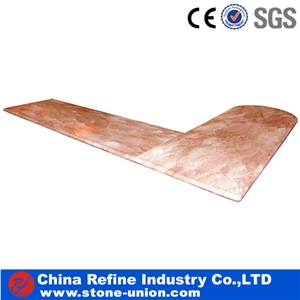 L Shape Marble Kitchen Countertops,One-Piece Worktop,Bar Counter for Restaurant & Hotel