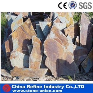 Outdoor Crazy Paving Slate Tile & Slab,Rusty Slate Floor and Wall Tiles Covering,Cheap Slate Paving Stone,Loose Crazy Black Slate Paving Stone on Net, Cheap Paving Stone Mold Flexible Thin Slate Mesh