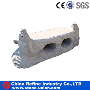 Pure Hand Carving Animal Benches,Garden Benches Stone Articles for Outdoor Home Decor,Landscape Natural Granite Stone Table Bench Chair