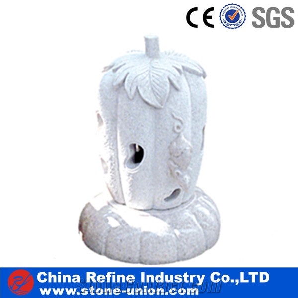 Red Granite Polished Garden Led Lantern, China Red Granite Lanterns,European Style Garden Grey Granite Lanterns,Granite Natural Stone Lanterns
