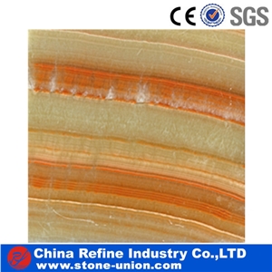 Wonderful Orange Onyx Slabs & Tiles, China Yellow Onyx for Exterior, Interior, Wall Cladding
