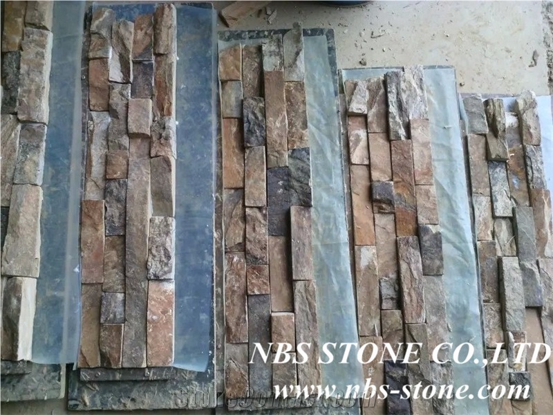 China Multicolor Slate Cultured Stone/Slate Culture Stone/Culture Slate