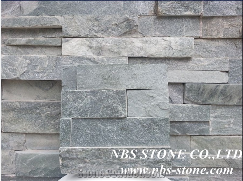 Grey Slate Cultured Stone,wall cladding,stacked stone veneer, ledge stone