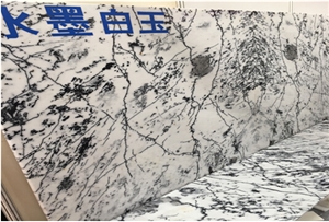 Ink White Jade Marble Slabs & Tiles