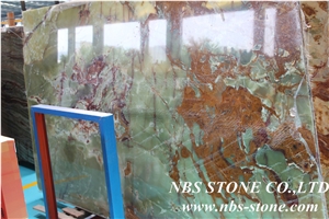 Iran Polished Green Onyx Tiles & Slabs,Gu Qing Onyx Slabs