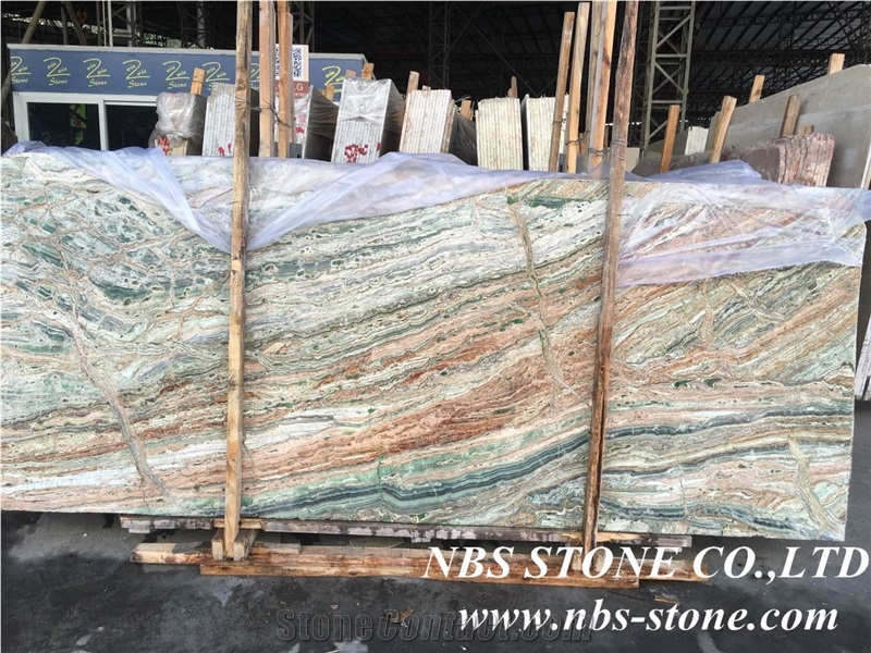 Malachite Green Granite Slabs, China Green Granite Slabs