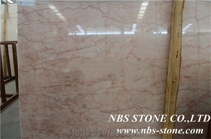 Polished Cream Rose Marble Slabs & Tiles, China Pink Marble