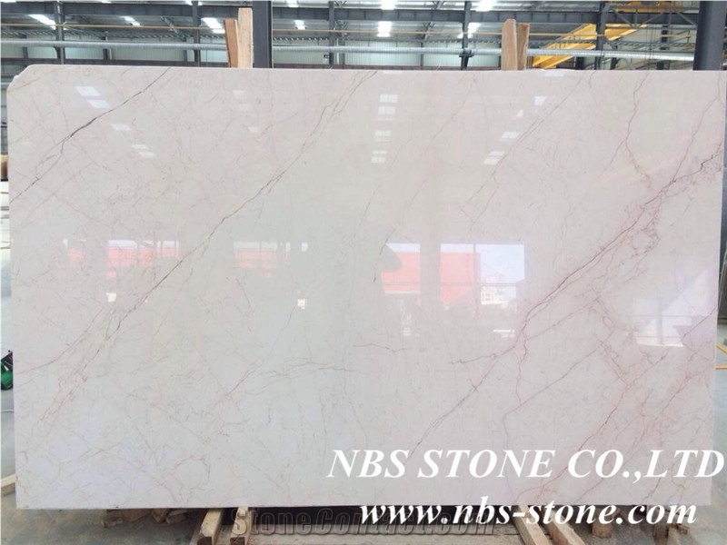 Polished Cream Rose Marble Slabs & Tiles, China Pink Marble