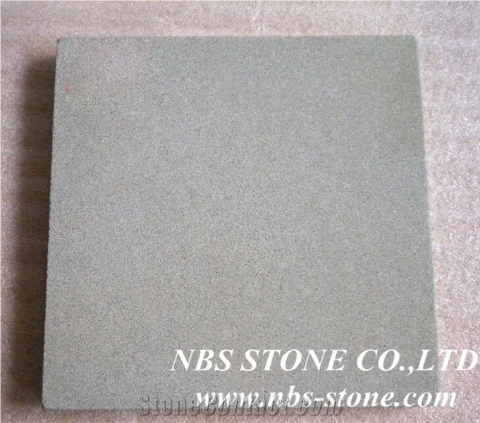 Pure Green Sandstone Tiles, Sandstone Floor Tiles