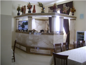 Orosei Perlato Marble Fireplace Surround, Beige Marble Fireplace Surround Italy
