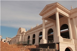 Beige Limestone Roman Column for Villa Building