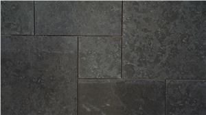 China Melly Black Basalt Andesite Split Face Slabs Tiles Panel Nero Basalto Lava Stone Floor Covering Pattern,Exterior Walling Pattern Tile