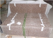 G687 Granite Steps and Risers, Pink Granite