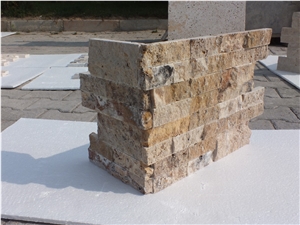 Scabas Travertine L Shape Corner/Split Face, Travertine Building Stone Scabas Travertine L Shape Corner/Split Face, Travertine Building Stone