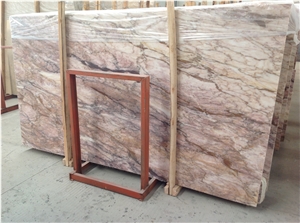 Anna Rose Marble Polished Slabs & Tiles, China Rose Pink Marble Slabs for Wall and Floor, Pink Marble with Dark Lines