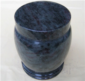 Bahama Blue Granite Urns, Blue Granite Cemetery Urns for Ashes,Funeral Tombstones/Monuments Accessories