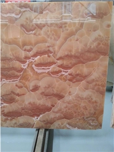 Brown Onyx Polished Slabs & Tiles, Iran Brown Onyx Slabs for Niche Wall, Special Pattern Interesting Brown, Red Onyx