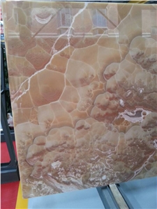 Brown Onyx Polished Slabs & Tiles, Iran Brown Onyx Slabs for Niche Wall, Special Pattern Interesting Brown, Red Onyx