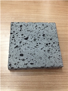 Lava Stone Machine Cut Floor Tiles, Dark Grey, Black Basalt Tiles, China Cheap Lava Stone Tiles