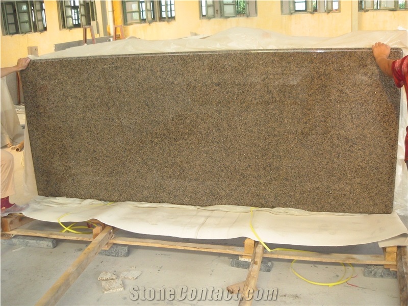 Tropical Brown Granite Kitchen Countertops, Saudi Arabia Granite Kitchen Worktops, Bar Top, Cheap Brown Granite Kitchen Island Tops