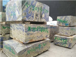 Blue Sodalite Granite Block, Bolivia Blue Granite Blue Sodalite Granite Block, Bolivia Blue Granite