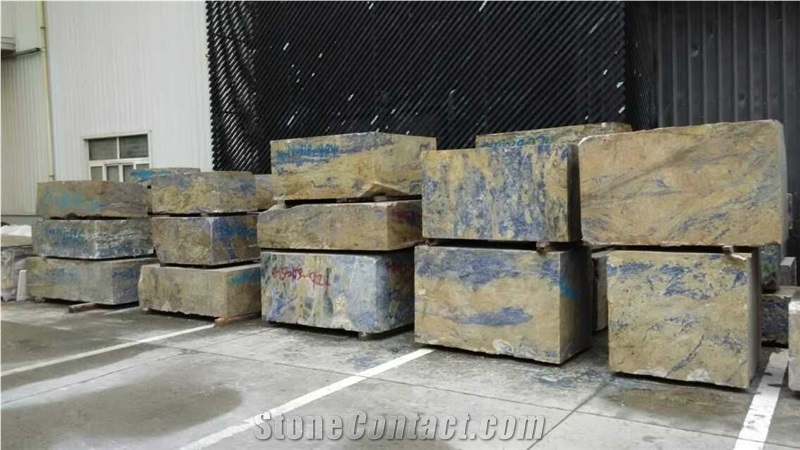 Blue Sodalite Granite Block, Bolivia Blue Granite