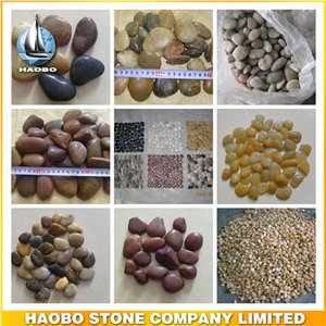 Polished Wholesale Pebble Stone for Landscaping Multicolor River Stone