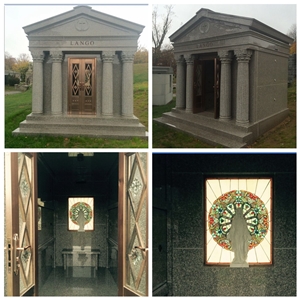 Walk in G664 Granite Mausoleum, Mausoleum 6 Crypts