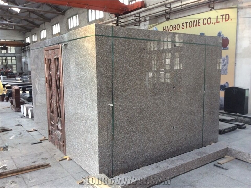 Walk in G664 Granite Mausoleum, Mausoleum 6 Crypts