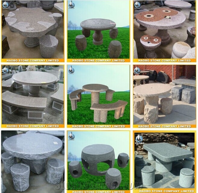 Wanxia Red Marble Garden Bench, Sunglow Red Marble Bench