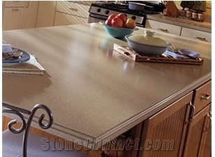 China Brown Corian Stone Artificial Stone Kitchen Countertops