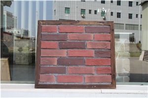 Red Artificial Cultured Stone, Wall Cladding, Stacked Stone