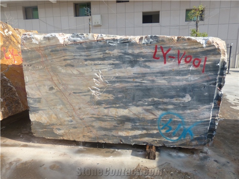 Smoky Black Blocks, China Black Marble