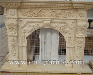Beige Marble Fireplace,Beige&Yellow Stone Firepalce,China Beige Fireplace,Fireplace Design Ideas,Fireplace Decorating&Remodelings,Fireplace Insert，Fireplace Cover,Fireplace Accessories,