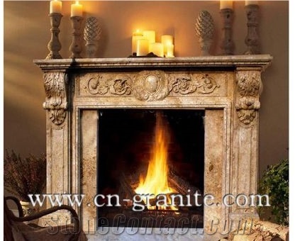 Beige Marble Fireplace,Beige&Yellow Stone Firepalce,China Beige Fireplace,Fireplace Design Ideas,Fireplace Decorating&Remodelings,Fireplace Insert，Fireplace Cover,Fireplace Accessories,