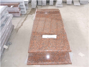 Chian Cheap Price High Quanlity Maple Red Granite Monument,Maple-Leaf Red Monument Tombstone,Wholesaler-Xiamen Songjia