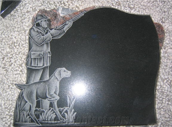 China Black Stone Tombstone&Monument Design,Western Style Monuments&Tombstones,European&America Style Monuments&Tombstones