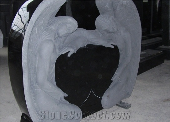 China Black Stone Tombstone&Monument Design,Western Style Monuments&Tombstones,European&America Style Monuments&Tombstones