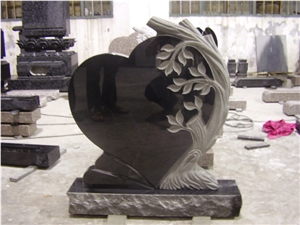 China Black Stone Tombstone&Monument Design,Western Style Monuments&Tombstones,European&America Style Monuments&Tombstones