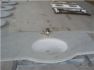 China Factory Bathroom Countertop Idea,White Vanity Marble Tops,Wholesaler-Xiamen Songjia