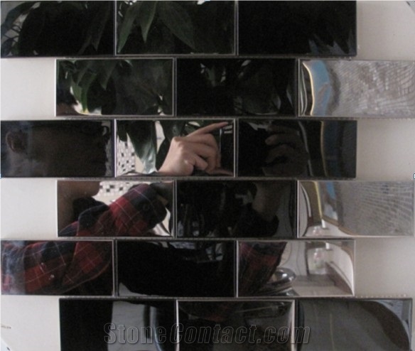 China Factory New Black Square Mental Mosaic Stianless Steel Mosaic for Inner Decoration，Wholesaler-Xiamen Songjia
