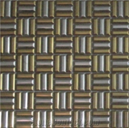 China Factory New Mental Mosaic Stianless Steel Mosaic for Dinner Room Decoration，Wholesaler-Xiamen Songjia