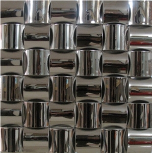 China Factory New Mental Mosaic Stianless Steel Mosaic for Floor Paving or Wall Cladding，Wholesaler-Xiamen Songjia