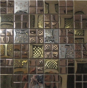 China Factory New Mental Mosaic Stianless Steel Mosaic for Floor Paving or Wall Cladding，Wholesaler-Xiamen Songjia