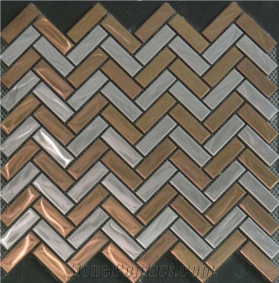 China Factory New Mental Mosaic Stianless Steel Mosaic for Inner Decoration，Wholesaler-Xiamen Songjia