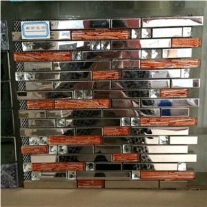 China Factory Price Metal Mosaic Tile for Floor Paving and Wall Cladding,Stainless Steel Mosaic Design,Wholesaler-Xiamen Songjia