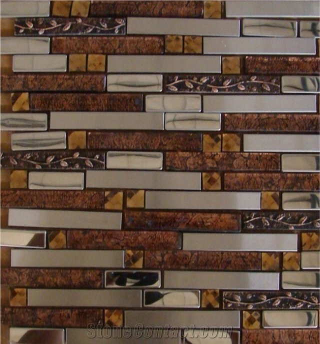 China Factory Price Metal Mosaic Tile for Floor Paving and Wall Cladding,Stainless Steel Mosaic Design,Wholesaler-Xiamen Songjia