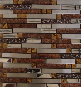 China Factory Price Metal Mosaic Tile for Floor Paving and Wall Cladding,Stainless Steel Mosaic Design,Wholesaler-Xiamen Songjia