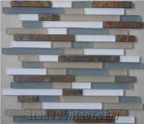 China Glass Mosaic,Polished Mosaic,Cut to Size for Wall Decoration,Wholesaler-Xiamen Songjia