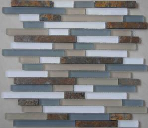 China Glass Mosaic,Polished Mosaic,Cut to Size for Wall Decoration,Wholesaler-Xiamen Songjia